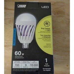 FEIT ELECTRIC BUG ZAPPER 60-WATT EQ DAYLIGHT LED LIGHT BULBS-NEW